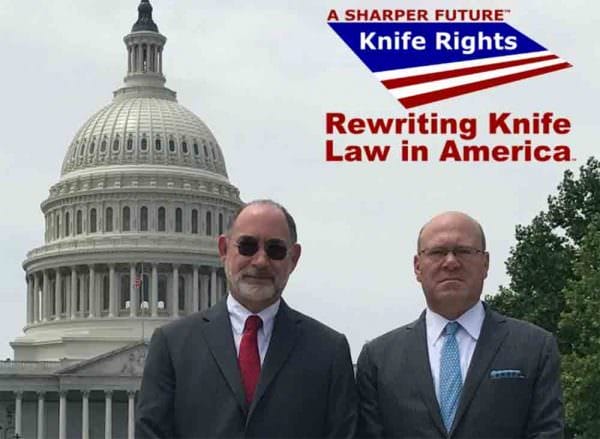 Knife Rights Founder and Chairman Doug Ritter (left) and Director of Legislative Affairs Todd Rather in Washington D.C.