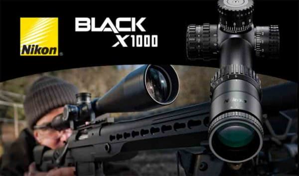 Nikon Black X1000 Matte Illuminated x-MRAD Reticle Spotting Scopes, 6-24x50