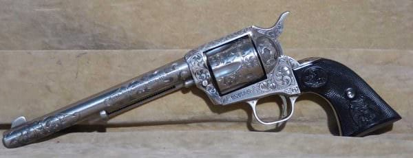 Colt Single Action Army, engraved by Sam Cherry