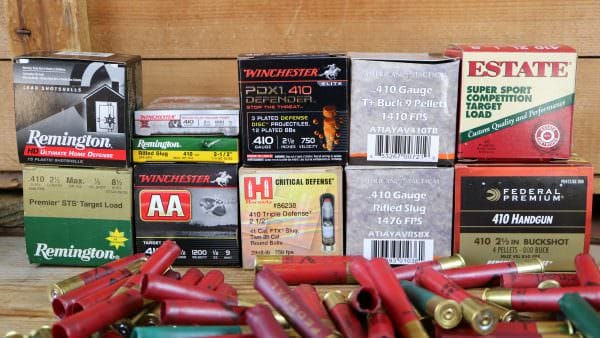 .410 Shot shell loads tested by the author for this review.