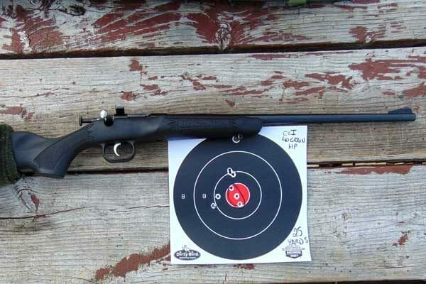 Shooting the Keystone Arms Crickett rifle in .22 Magnum .