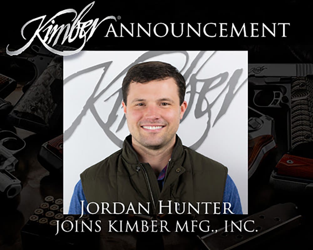 Jordan Hunter Joins Kimber Mfg., Inc.