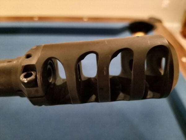 Ritter & Stark engineered the muzzle brake on the SX-1 MTR for reduction of recoil. It is also an excellent looking brake that is functional at its task.