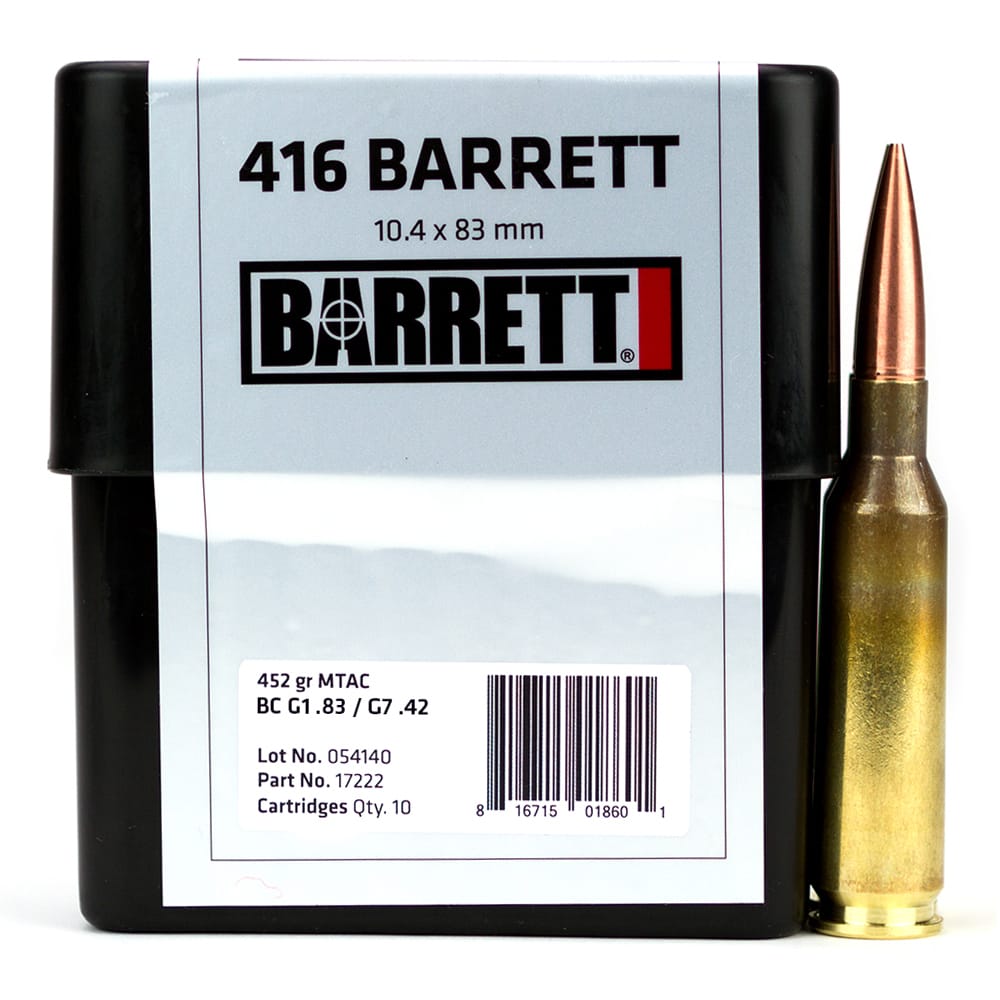 New 416 Barrett Ammo Now Available