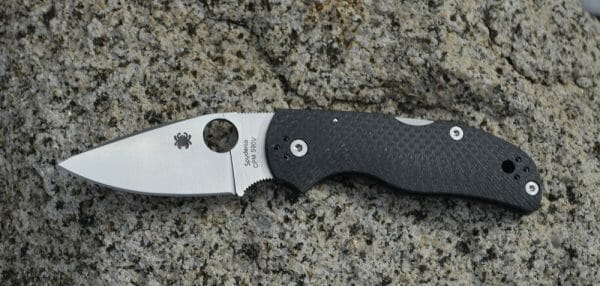 Spyderco Native 5 Fluted Carbon Fiber Handle Plain