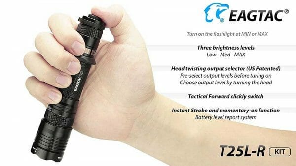 Eagletac T25LR LED Rechargeable Flashlight 