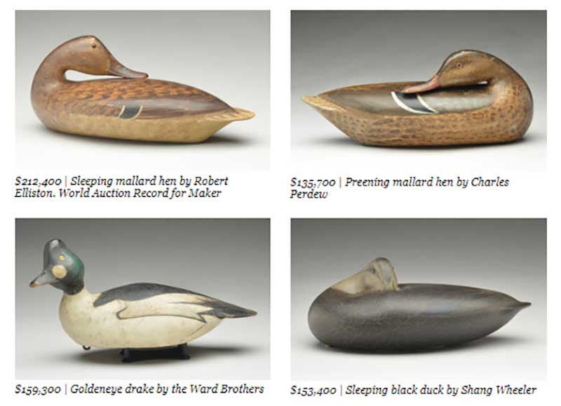 Guyette & Deeter 33rd Annual Spring Decoy Auction Grosses $2.2 Million