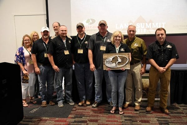 The Office of the Year award is given annually to the office that not only achieves a high sales volume, but also embodies the core values that Mossy Oak Properties bases its business upon.