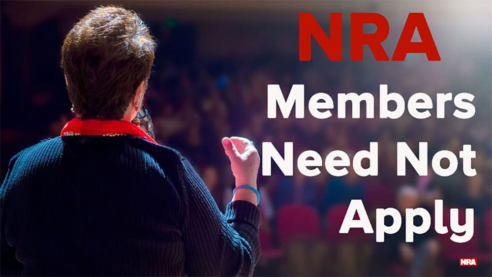 NRA Members Need Not Apply