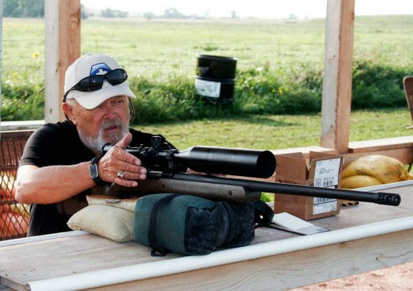 Ruger Hawkeye Long-Range Target Rifle at the Bench: Going down range with the big 50X TaSCO, This glass will show extreme accuracy. 