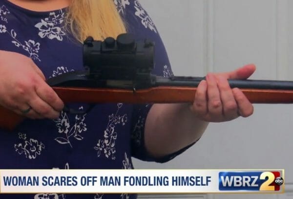 Woman, Armed with Marlin .22 rifle, Drives off Unwanted Visitor