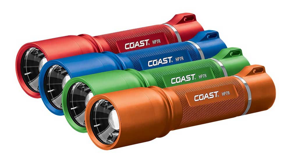 COAST's HP7R Long Range Focusing Flashlight Additional Colors