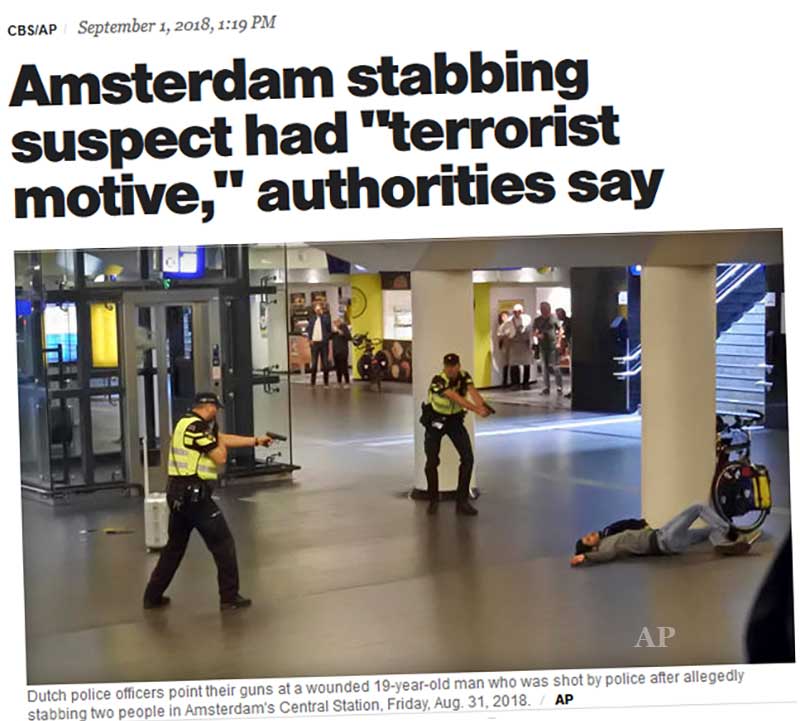 Stabbing of 2 Americans in Amsterdam