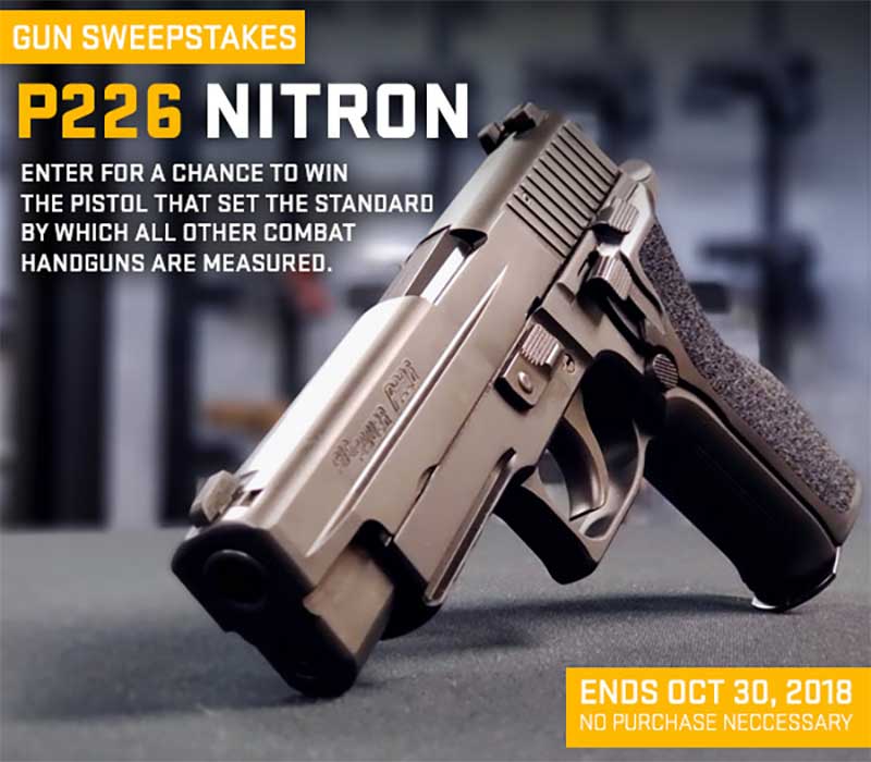 SIG SAUER P226 NITRON Sweepstakes