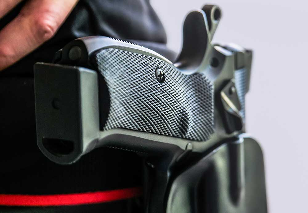 Going Armed Handgun Holster Open Carry Adobe Stock 193929677