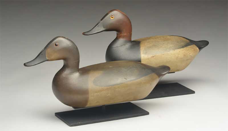 Pair Of Canvasbacks By James Holly sold for $153,400