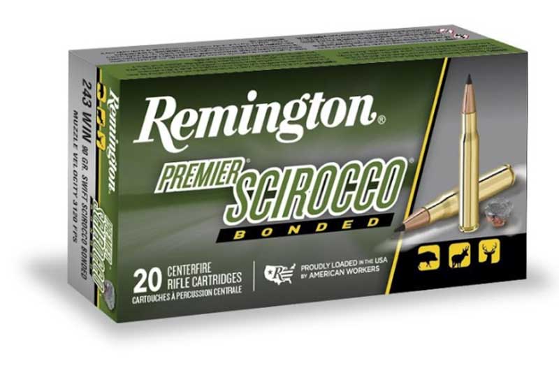 Remington Premier Scirocco Bonded Centerfire Rifle Ammunition