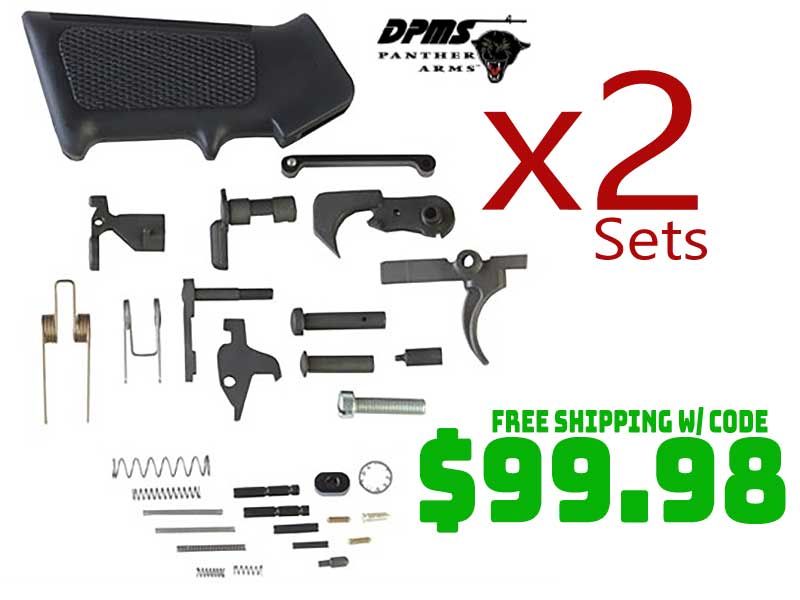 2 Sets DPMS AR15 Lower Parts Kit Trigger & Grip Deal