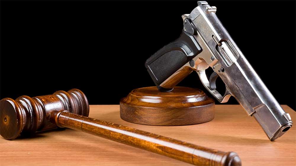 Law and Order Gun Gavel Court stock-photo-13951744-gavel-and-handgun-on-table