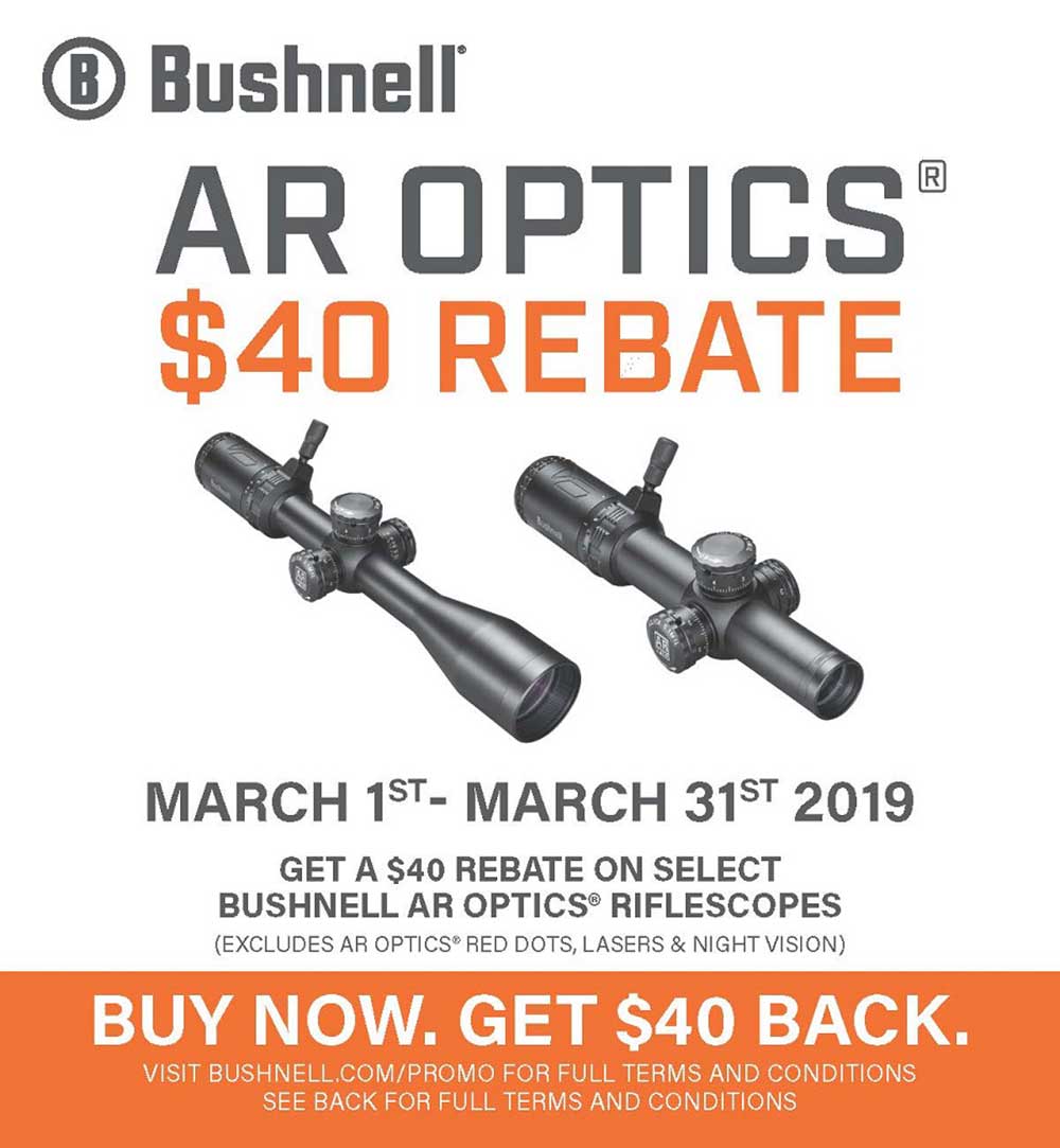 Bushnell Offers AR Optics Rebate