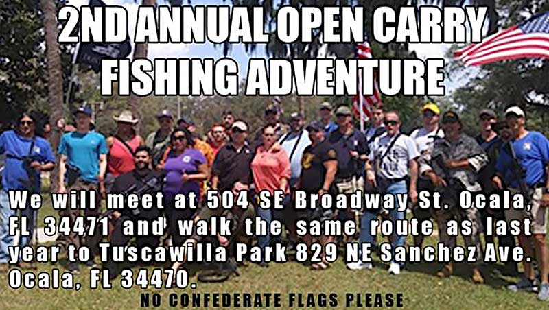 Florida Carry's 2019 Ocala Open Carry Fishing Walk Cropped