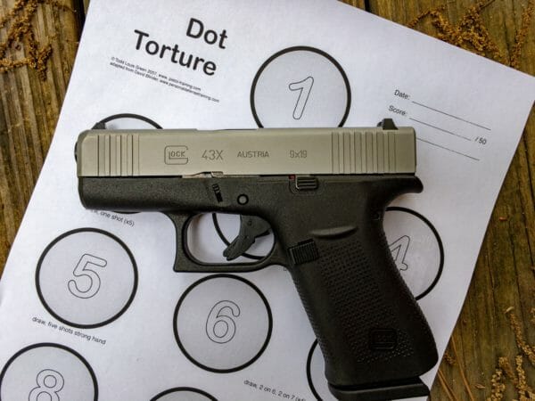 The Dot Torture drill doesn't require anything special. You can print the targets at home. It's harder than it looks.