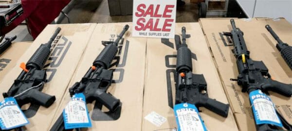 AR15 Rifle Gun Shop Sale Display