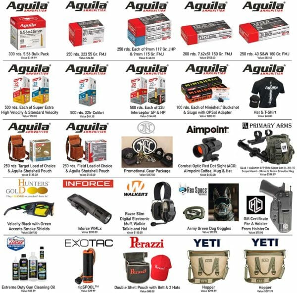 Aguila Patch Prizes