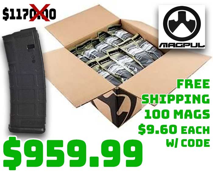 Magpul AR15 PMAG GenM2 30rd Polymer Mags 100pk Deal