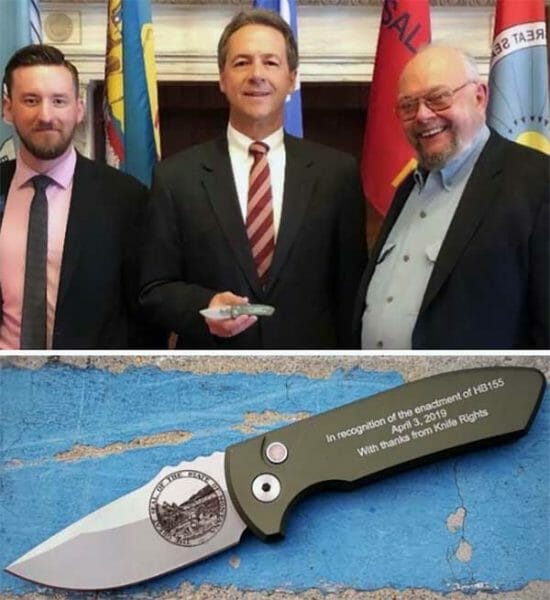 Signing Ceremony: Knife Rights' MT Switchblade Ban Repeal