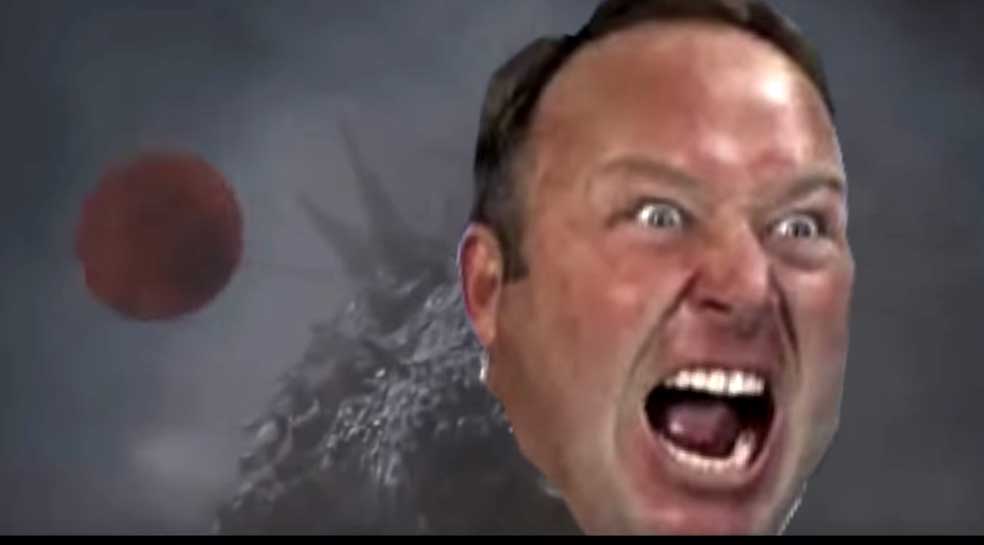 Alex Jones as Godzilla