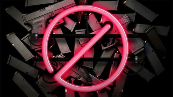Neon Gun and Magazine Ban Circle