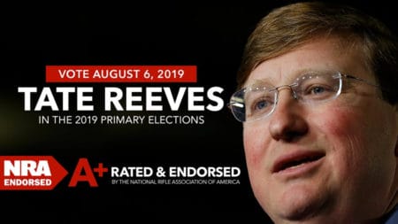 NRA Endorses Tate Reeves for Governor of Mississippi