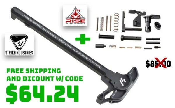 Strike Industries Charging Handle & Rise Armament Lower Parts Kit Deal