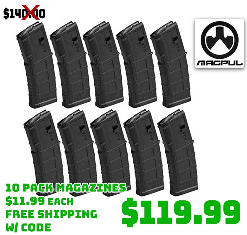 10 Pack Magpul AR15 PMAG GEN M3 Magazine Deal