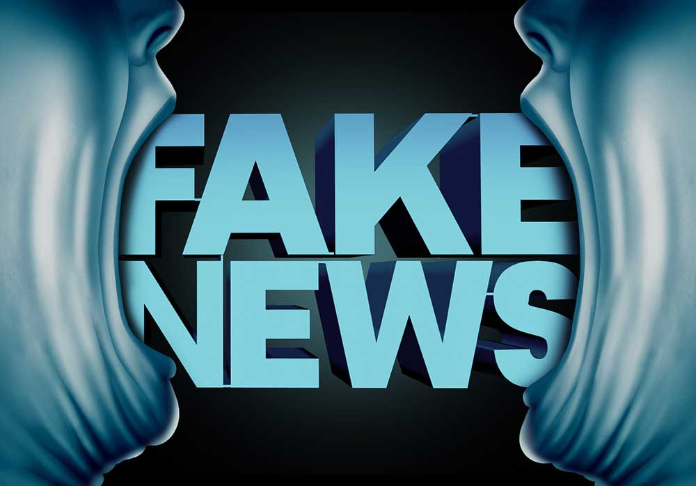 Fake News Biased Media Gun Banners iStock-807078422