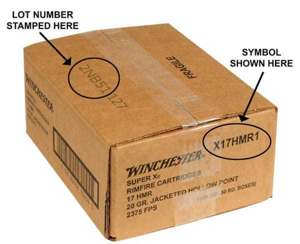 Winchester Announces Product Recall of Super-X 17 HMR Ammunition 2