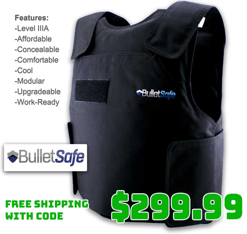 BulletSafe Bulletproof Vest Level IIIA Body Armor Vest Deal