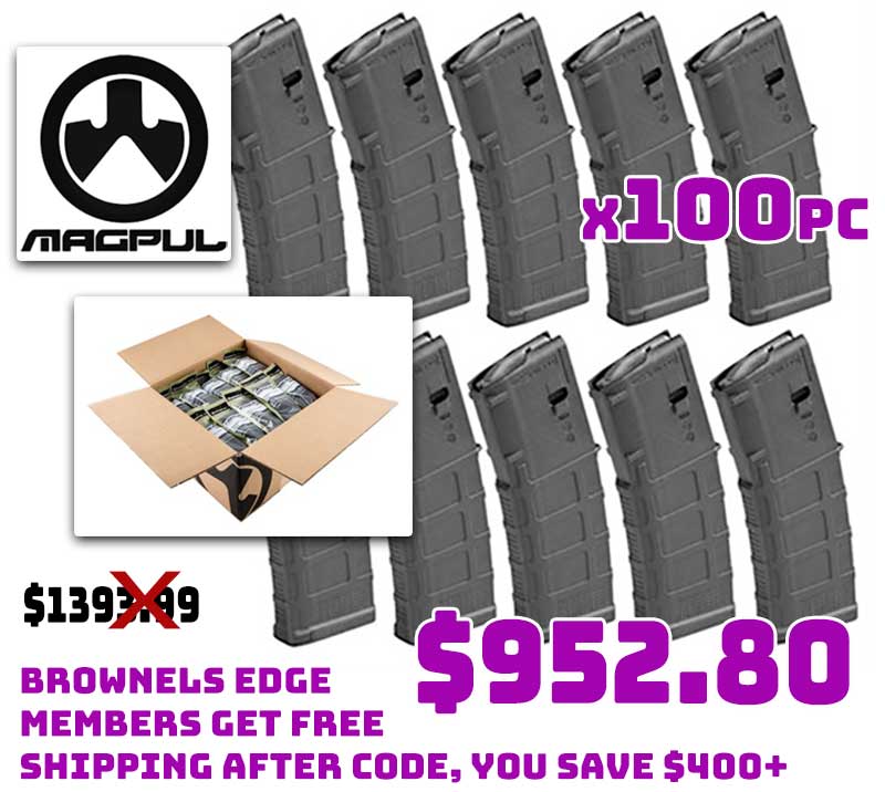 100 Pack 30 Round Magpul AR-15 PMAG GEN M3 Magazines Deal