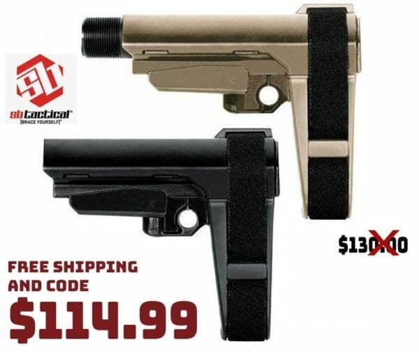 SBA3 Pistol Stabilizing Brace 5-Position Shopping Deal 2021