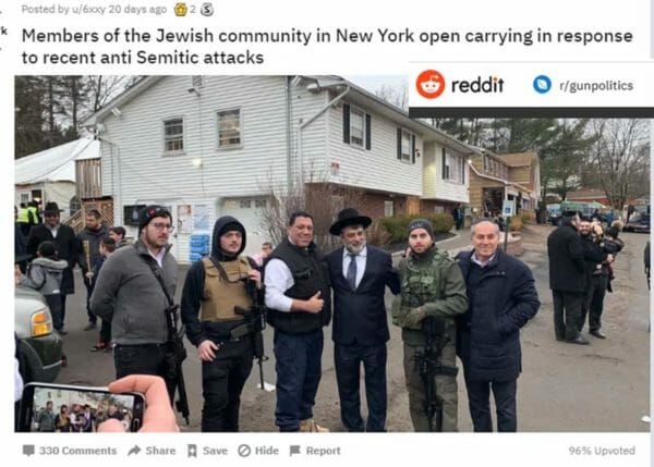 Members Of The Jewish Community In New York Open Carrying