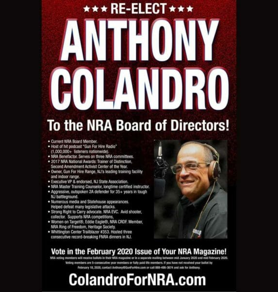 Re-Elect Anthony Colandro To The 2020 NRA Board Of Directors