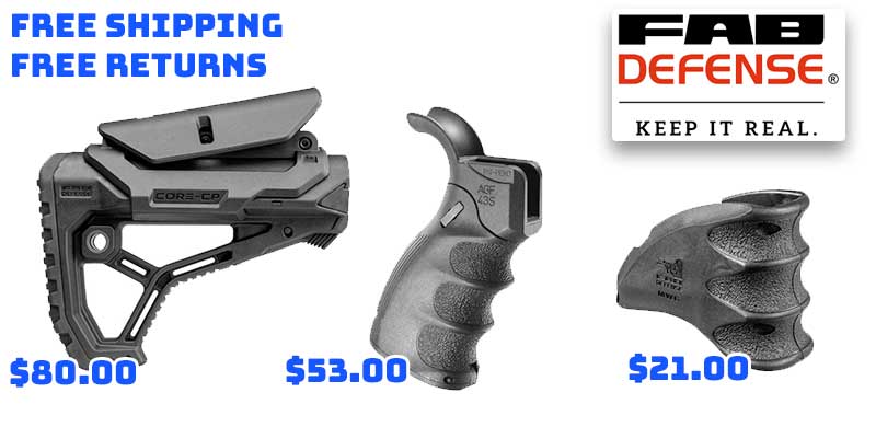 Three AR15 Rifle Accessory Bargains FAB Defense Deal