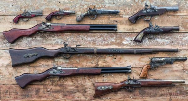 Antique Black Powder Flintlock Gus Firearms Muskets iStock-serikbaib-915227354.jpg