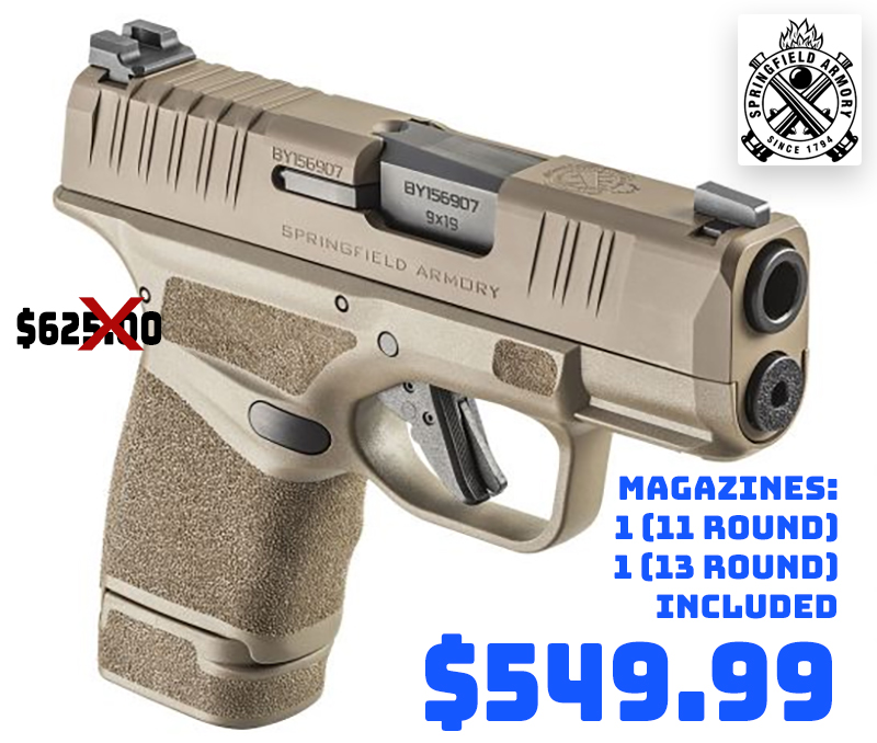 Springfield Hellcat Micro-Compact 9mm Pistol FDE Deal