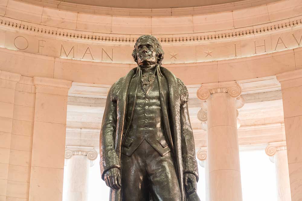 Anyone who would tear down this would tear down all of Jeffersonâ€™s work. iStock-1147154919