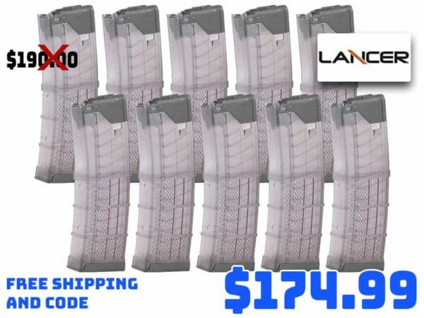 Lancer AR15 L5AWM Translucent Smoke 30rnd Magazine Deal