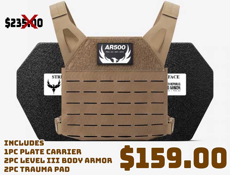 Ar500 Ar Freeman Save The Republic 5pc Body Armor Package 159 00