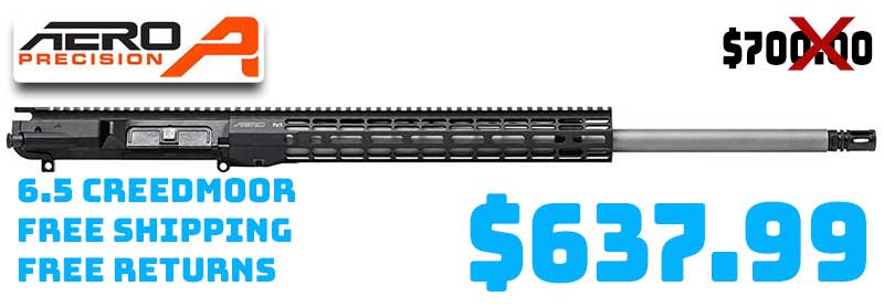 Aero M5 24in 6.5 Creedmoor SS Complete Upper w/ ATLAS R-ONE Handguard Deal OP