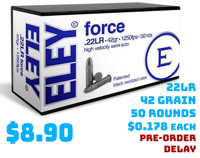 Eley Force Semi-Auto HV .22 LR Ammunition Deal